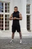 Father Sons Sleeveless Black Gym Hoodie - FSJH678 sold by Father Sons