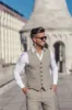 Father Sons Slim Formal Waistcoat Plain Beige - FSW003 sold by Father Sons