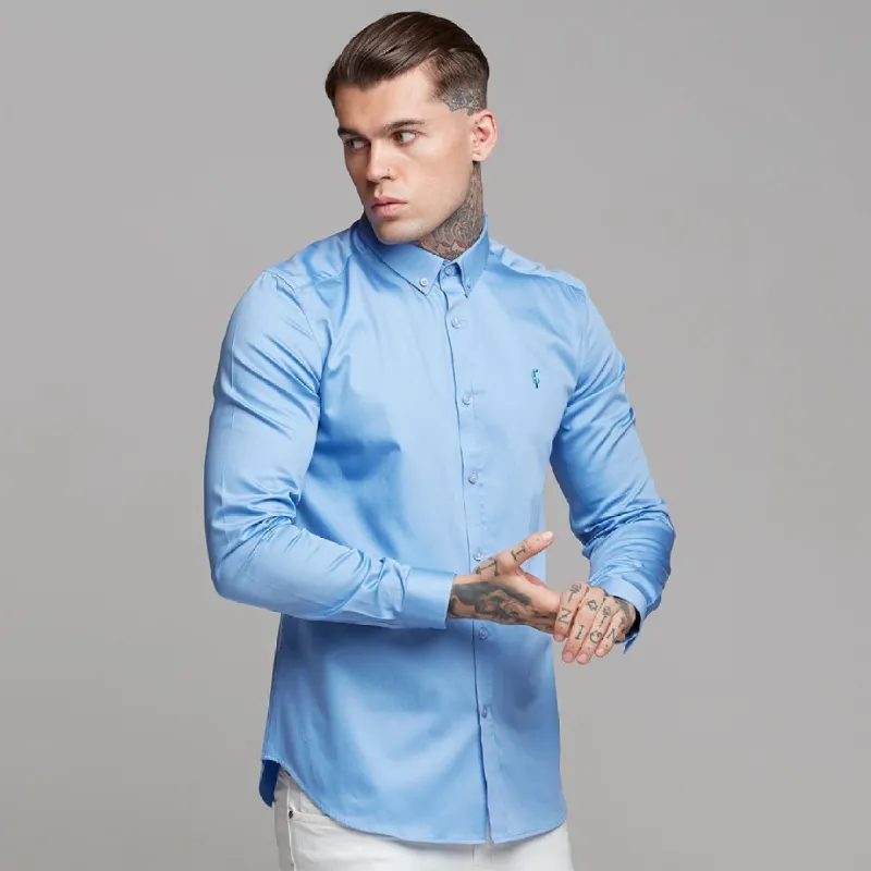 Father Sons Classic Button Down Light Blue Luxe Egyptian Cotton - FS495 (LAST CHANCE) sold by Father Sons