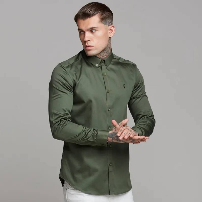 Father Sons Classic Button Down Khaki Luxe Egyptian Cotton - FS501 (LAST CHANCE) sold by Father Sons