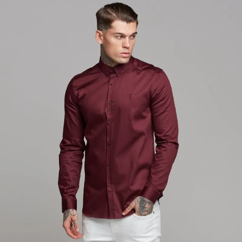 Father Sons Classic Burgundy Luxe Egyptian Cotton Button Down - FS497 (LAST CHANCE) sold by Father Sons