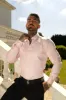 Father Sons Classic Stretch Oxford Long Sleeve Pink - FS1016 sold by Father Sons