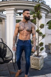 Father Sons Slim Stretch Denim Blue Ultra Tapered Ankle Jeans - FSM010 (LAST CHANCE) sold by Father Sons