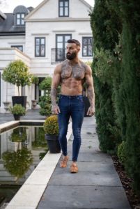 Father Sons Slim Stretch Denim Blue Ultra Tapered Ankle Jeans - FSM010 (LAST CHANCE) sold by Father Sons