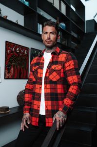Father Sons Red / Black Check Shacket With Double Pockets - FS1037 sold by Father Sons