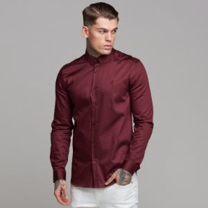 Father Sons Classic Burgundy Luxe Egyptian Cotton Button Down - FS497 (LAST CHANCE) sold by Father Sons