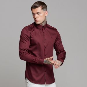Father Sons Classic Burgundy Luxe Egyptian Cotton Button Down - FS497 (LAST CHANCE) sold by Father Sons