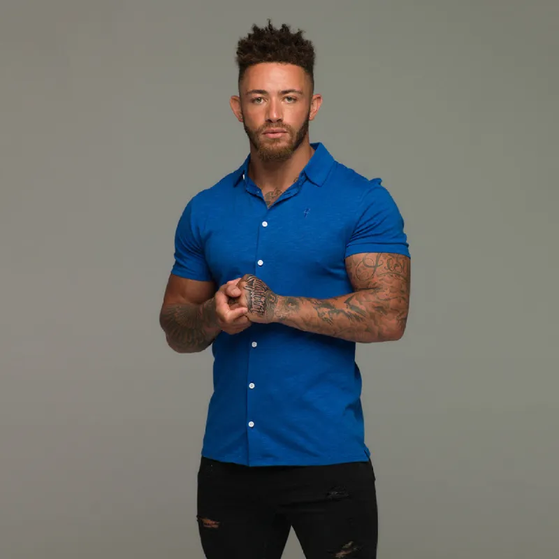 Father Sons Super Slim Royal Blue Jersey Short Sleeve - FSH013 (LAST CHANCE) sold by Father Sons