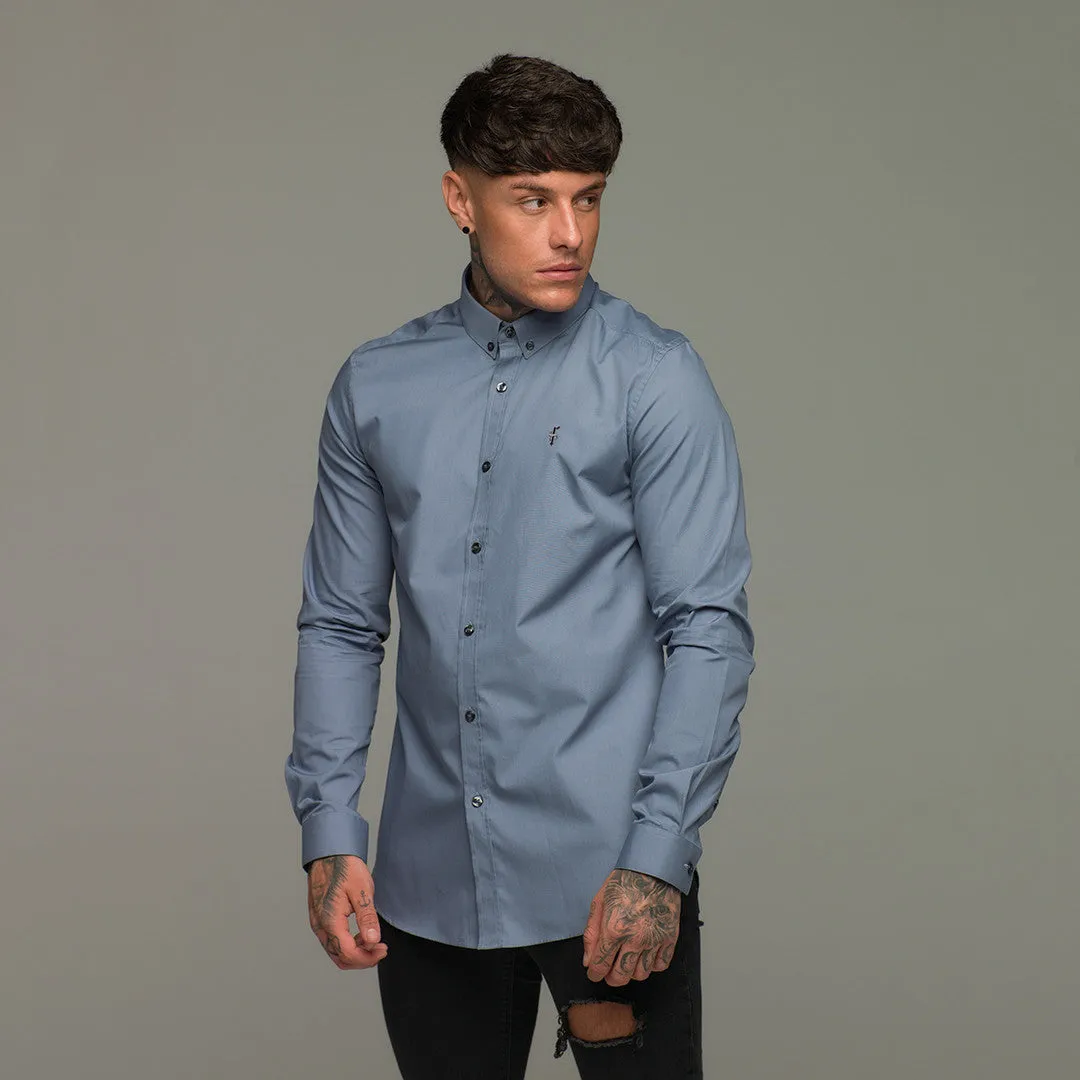 Father Sons Slate Grey Long Sleeve - FS217 (LAST CHANCE) sold by Father Sons