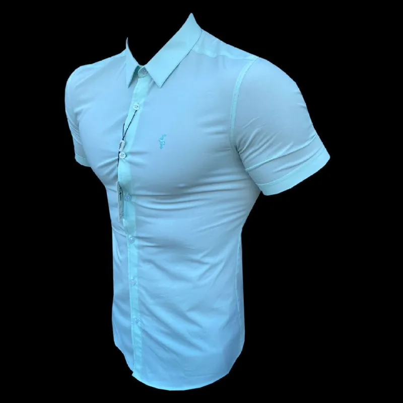 Father Sons Super Slim Stretch Classic Mint Short Sleeve - FS870 sold by Father Sons