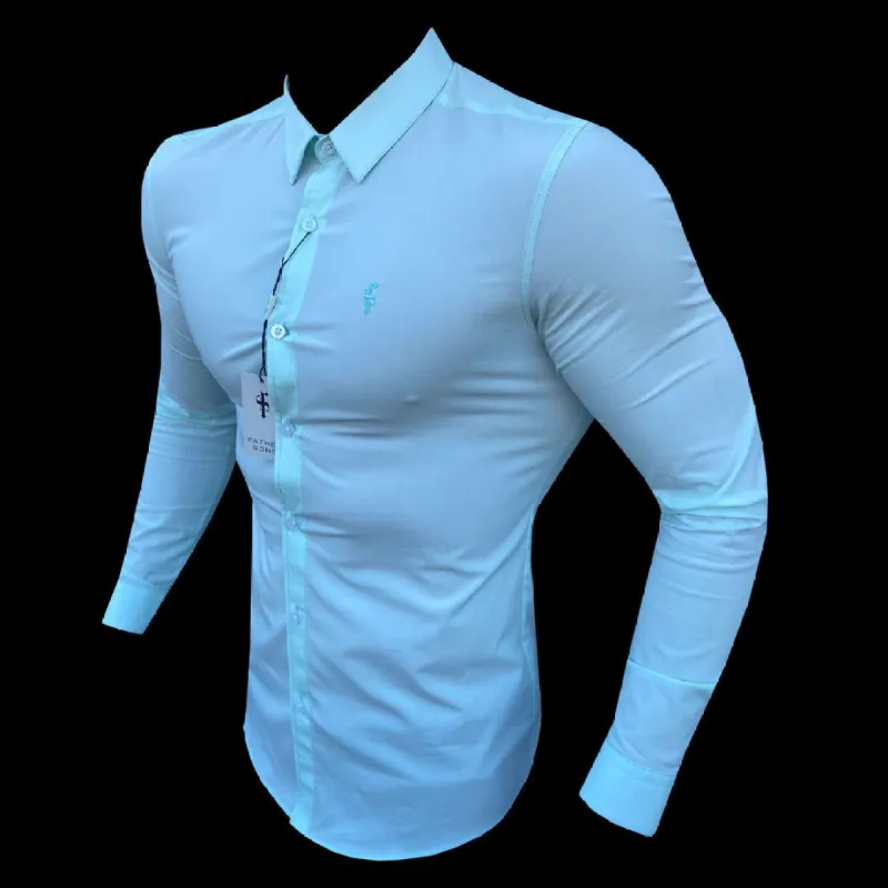 Father Sons Super Slim Stretch Classic Mint Long Sleeve - FS869 sold by Father Sons