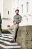 Father Sons Relaxed Formal Beige Stretch Pants - FSTR003 RELAXED sold by Father Sons
