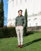Father Sons Relaxed Formal Beige Stretch Pants - FSTR003 RELAXED sold by Father Sons