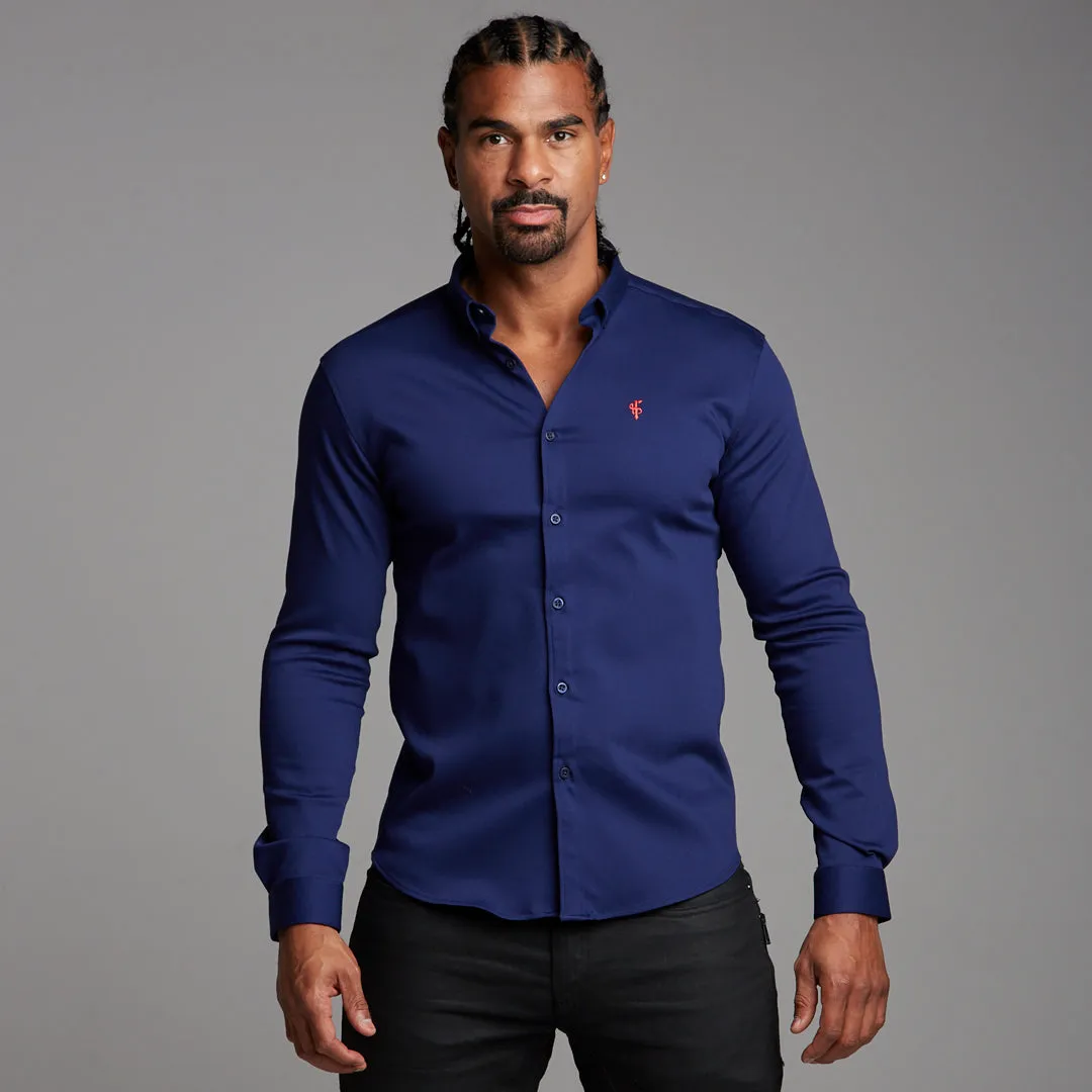 Father Sons Super Slim Stretch Navy Denim Long Sleeve (Red Emblem) - FS207 sold by Father Sons product image thumbnail 5