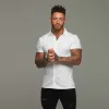 Father Sons Super Slim White Jersey Short Sleeve - FSH020 (LAST CHANCE) sold by Father Sons