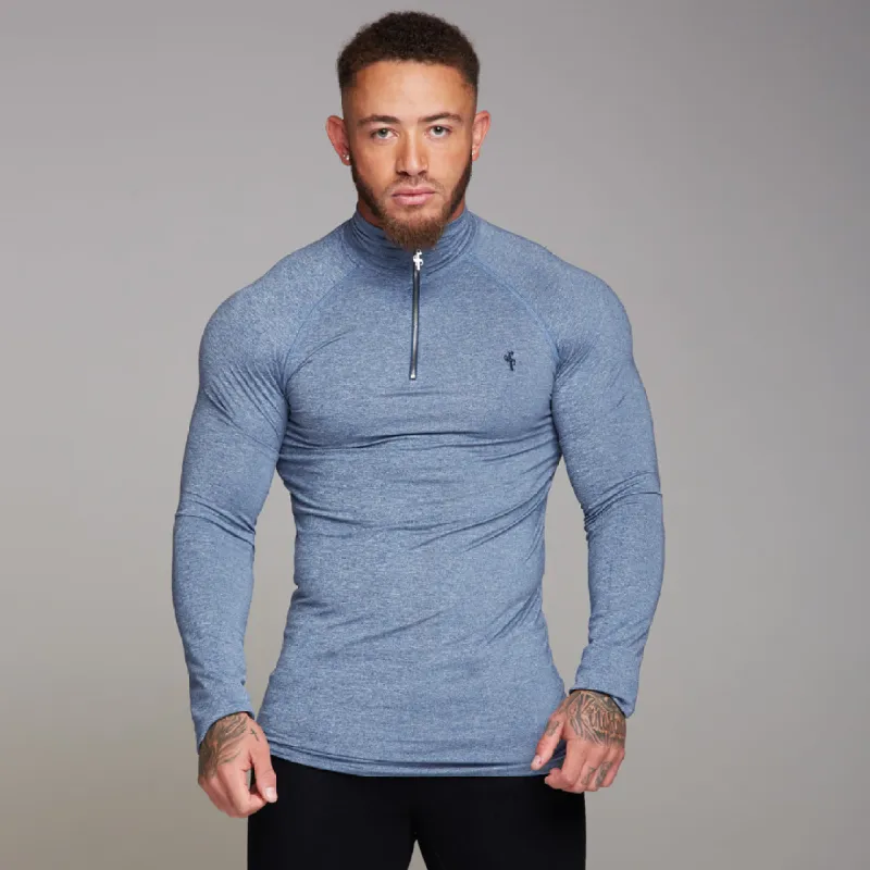Father Sons Long sleeve Navy zip gym top - FSH196 sold by Father Sons
