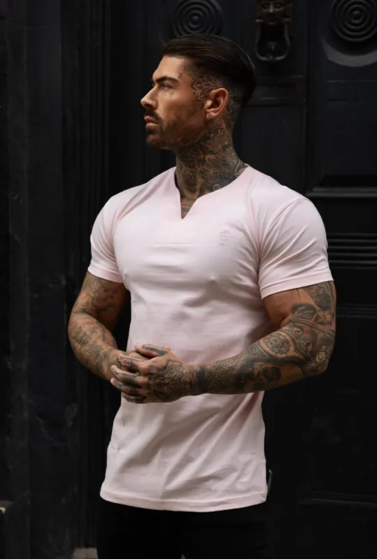 Father Sons Advanced V Neck Crew Short Sleeve Pink - FSH1017 sold by Father Sons