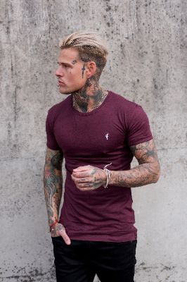 Father Sons Burgundy Bamboo Crew - FSH225 sold by Father Sons