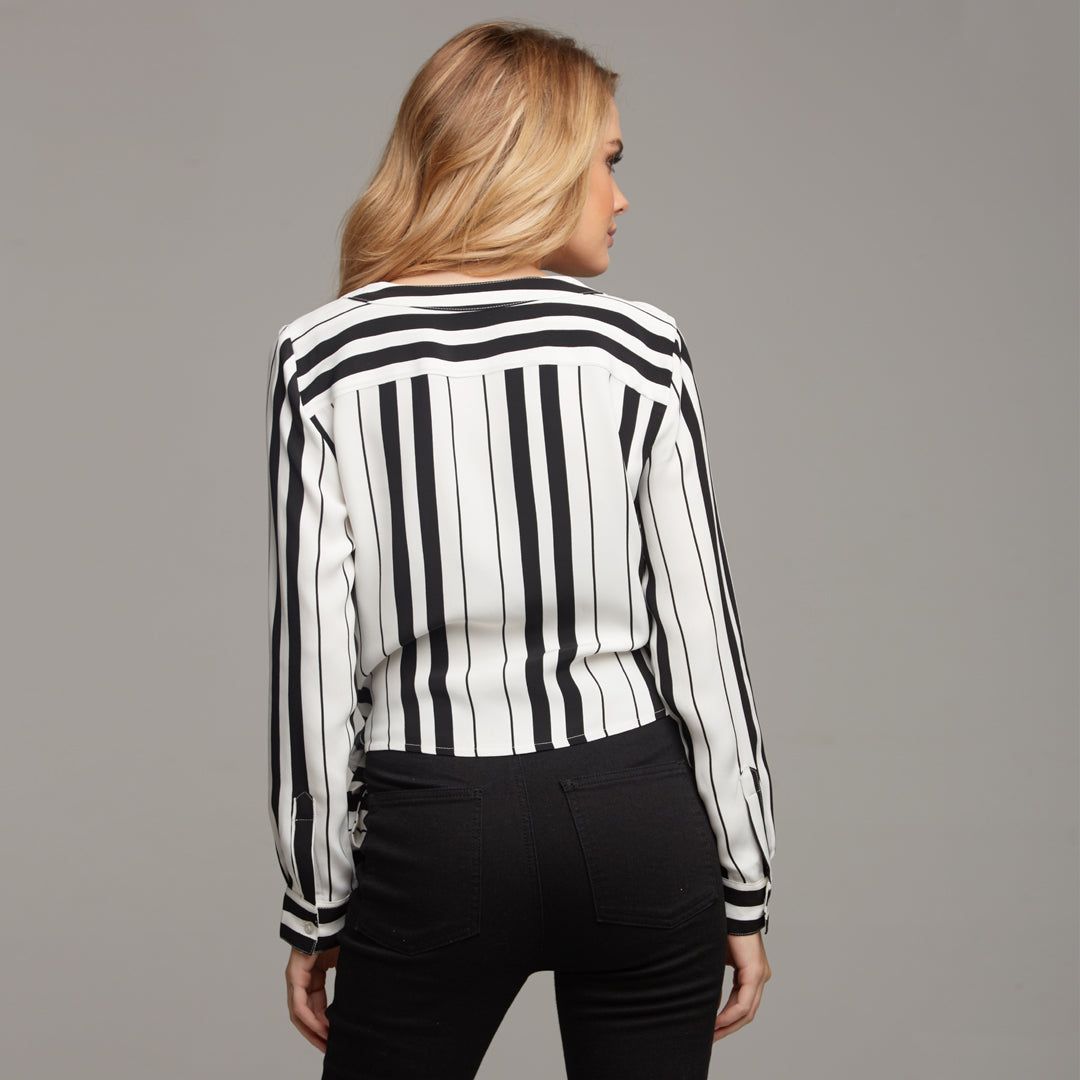 TIA WRAP STRIPE SHIRT - CT064 sold by Father Sons product image thumbnail 3