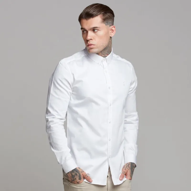 Father Sons Classic White Luxe Egyptian Cotton Button Down - FS493 sold by Father Sons