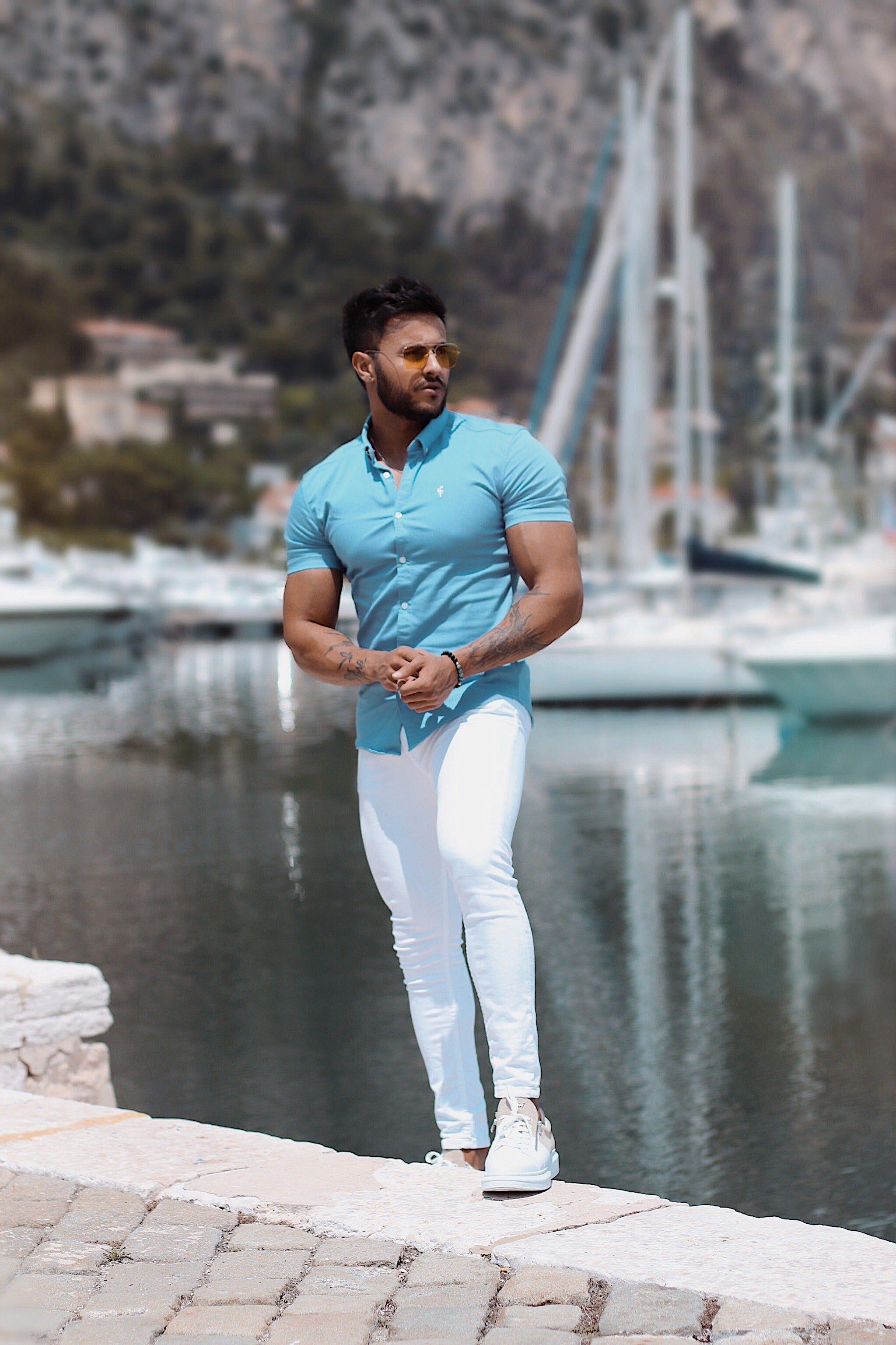 Ultra Stretch White Jeans - FSH259 sold by Father Sons product image thumbnail 2