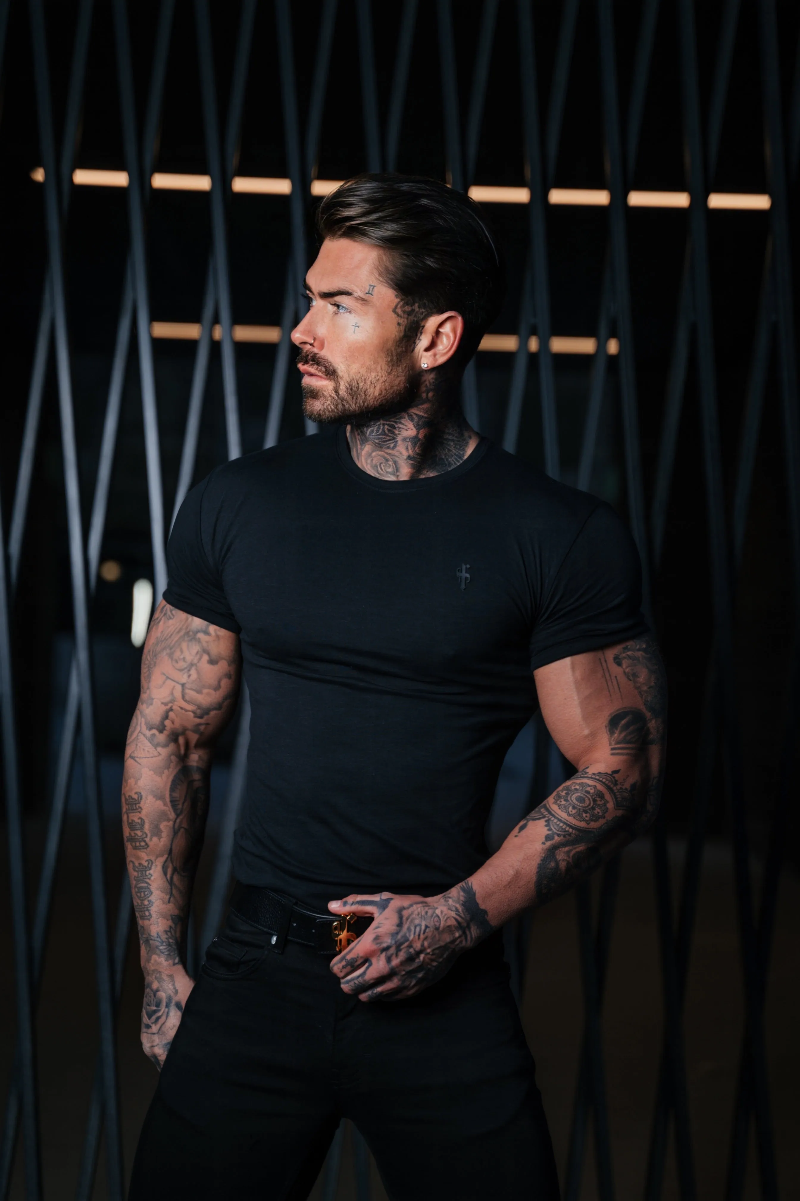 Father Sons Black Slub Crew - FSH979 sold by Father Sons product image thumbnail 2