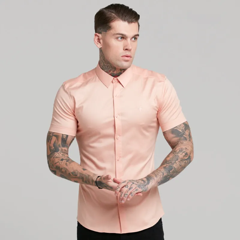 Father Sons Super Slim Luxe Ultra Stretch Peach Short Sleeve -  FS382 sold by Father Sons