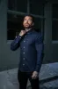 Father Sons Super Slim Stretch Classic Oxford Navy (Red Emblem) - FS308 sold by Father Sons