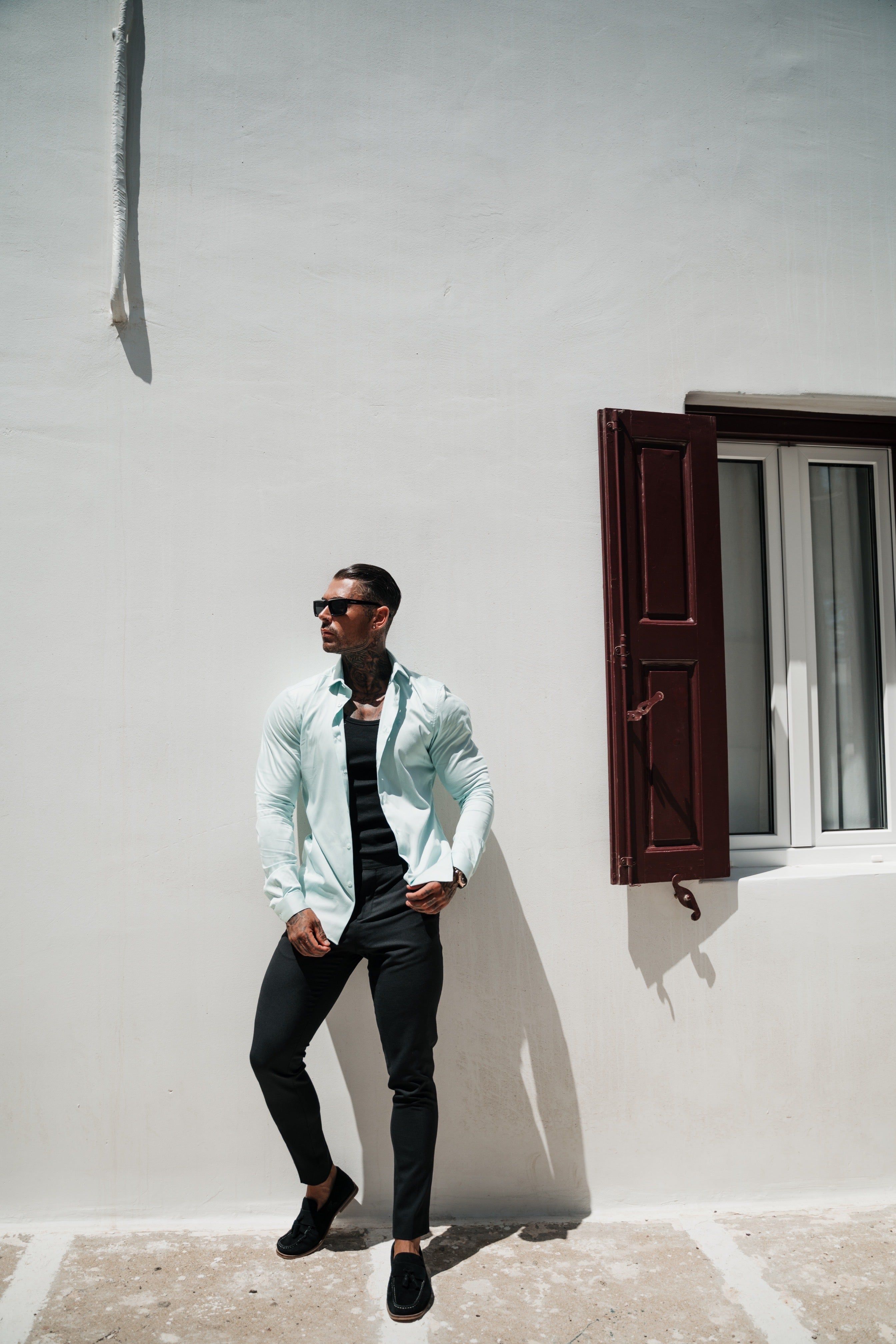 Father Sons Slim Sateen Mint Long Sleeve - FS967 sold by Father Sons product image thumbnail 2