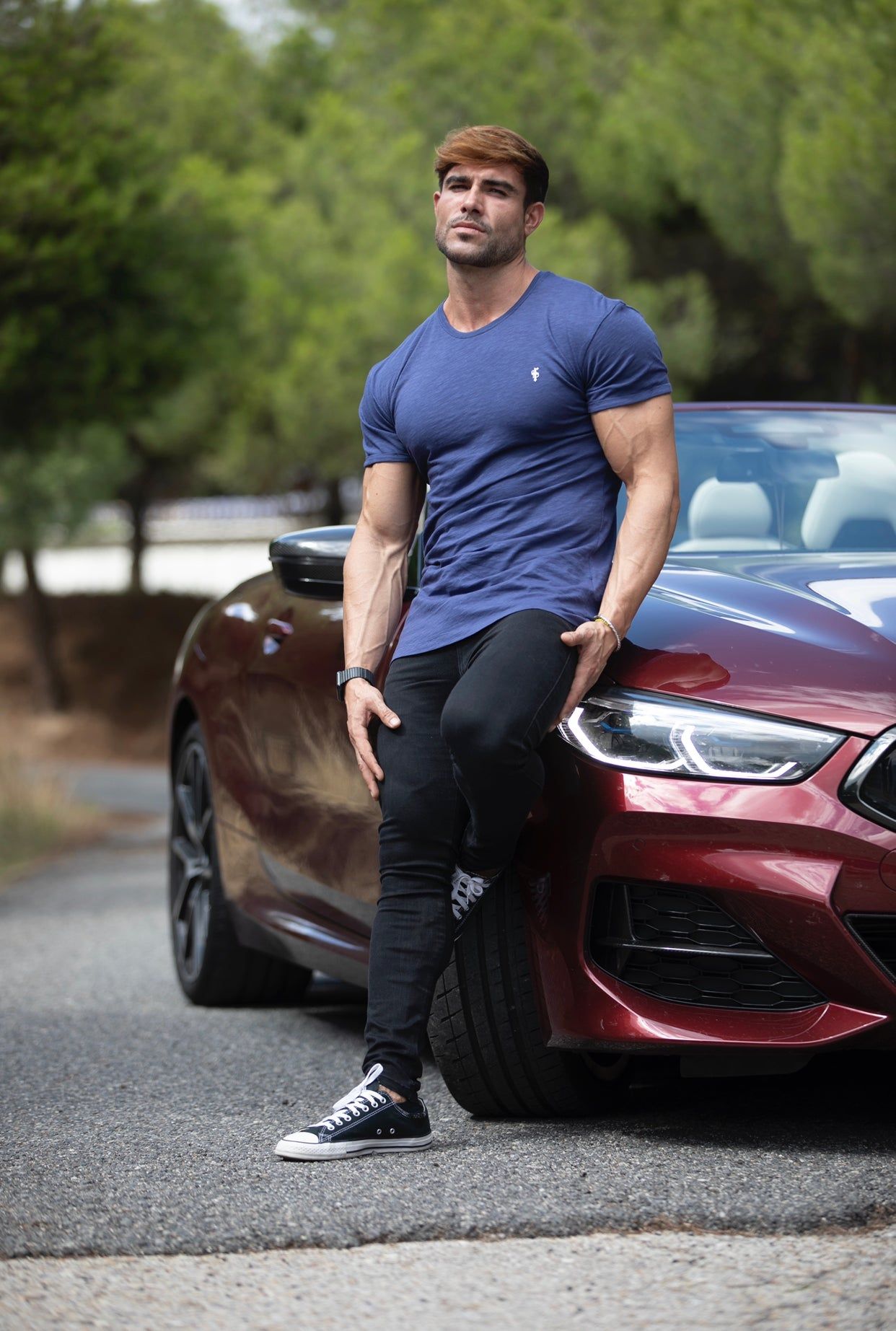 Father Sons Navy Slub Crew - FSH267 sold by Father Sons