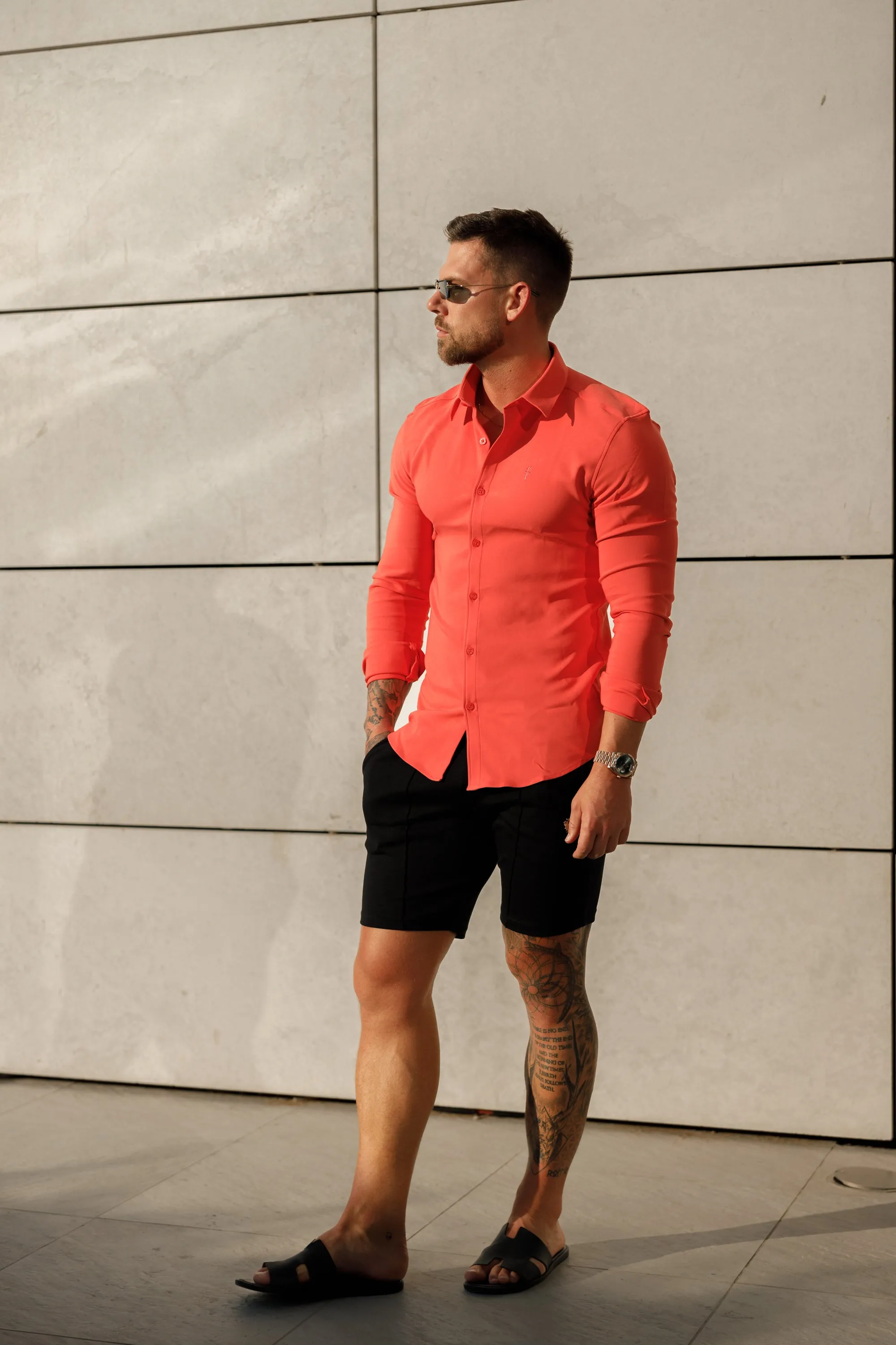 Father Sons Super Slim Scuba Coral Long Sleeve Stretch - FS1031 sold by Father Sons product image thumbnail 2