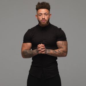 Father Sons Super Slim Luxe Ultra Stretch Classic Black Short Sleeve - FS227 sold by Father Sons