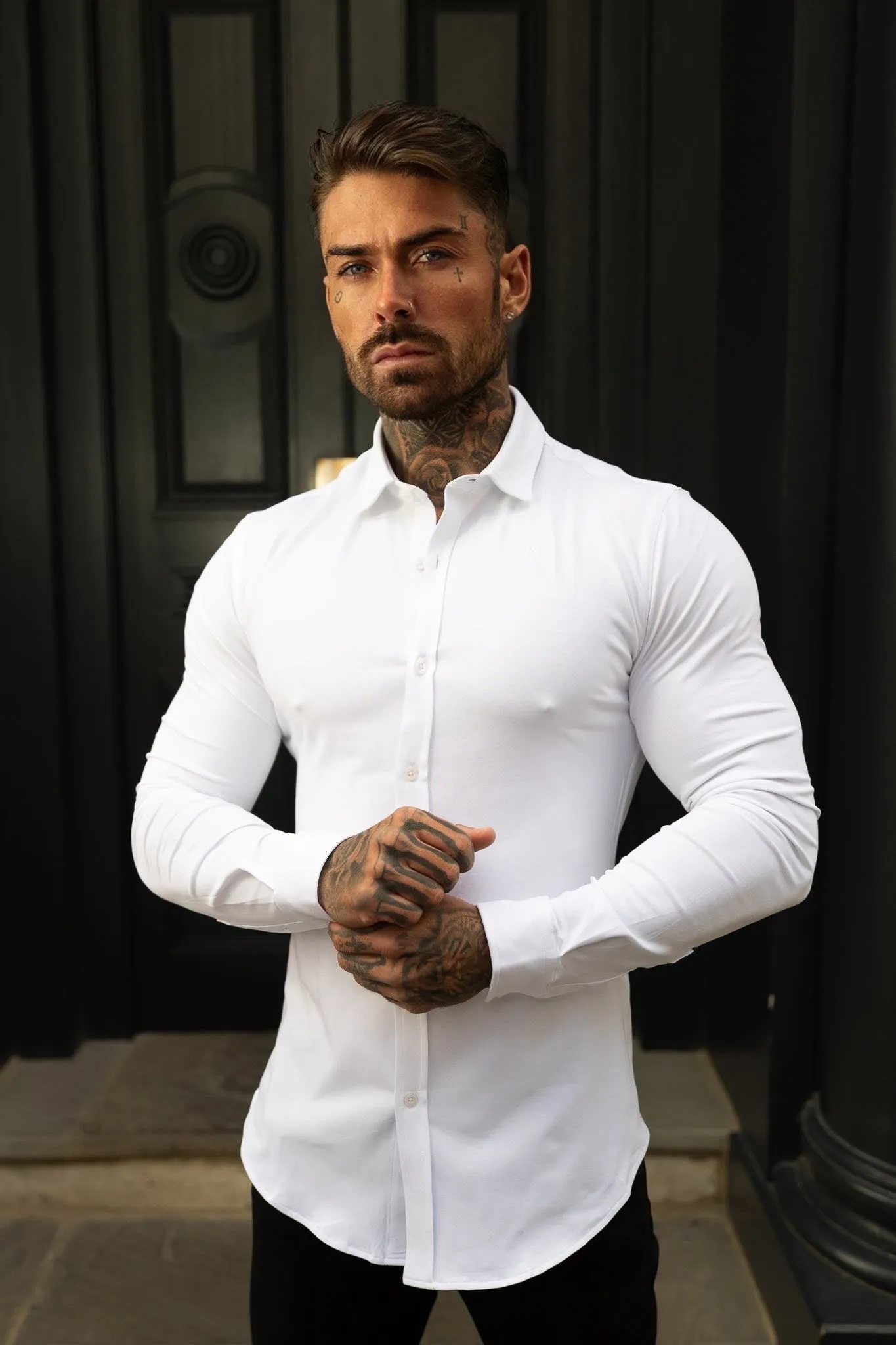 Father Sons Fitted White Long Sleeve Jersey - FSD001 sold by Father Sons product image thumbnail 5
