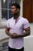 Father Sons Classic Stretch Oxford Short Sleeve Pink - FS1017 sold by Father Sons