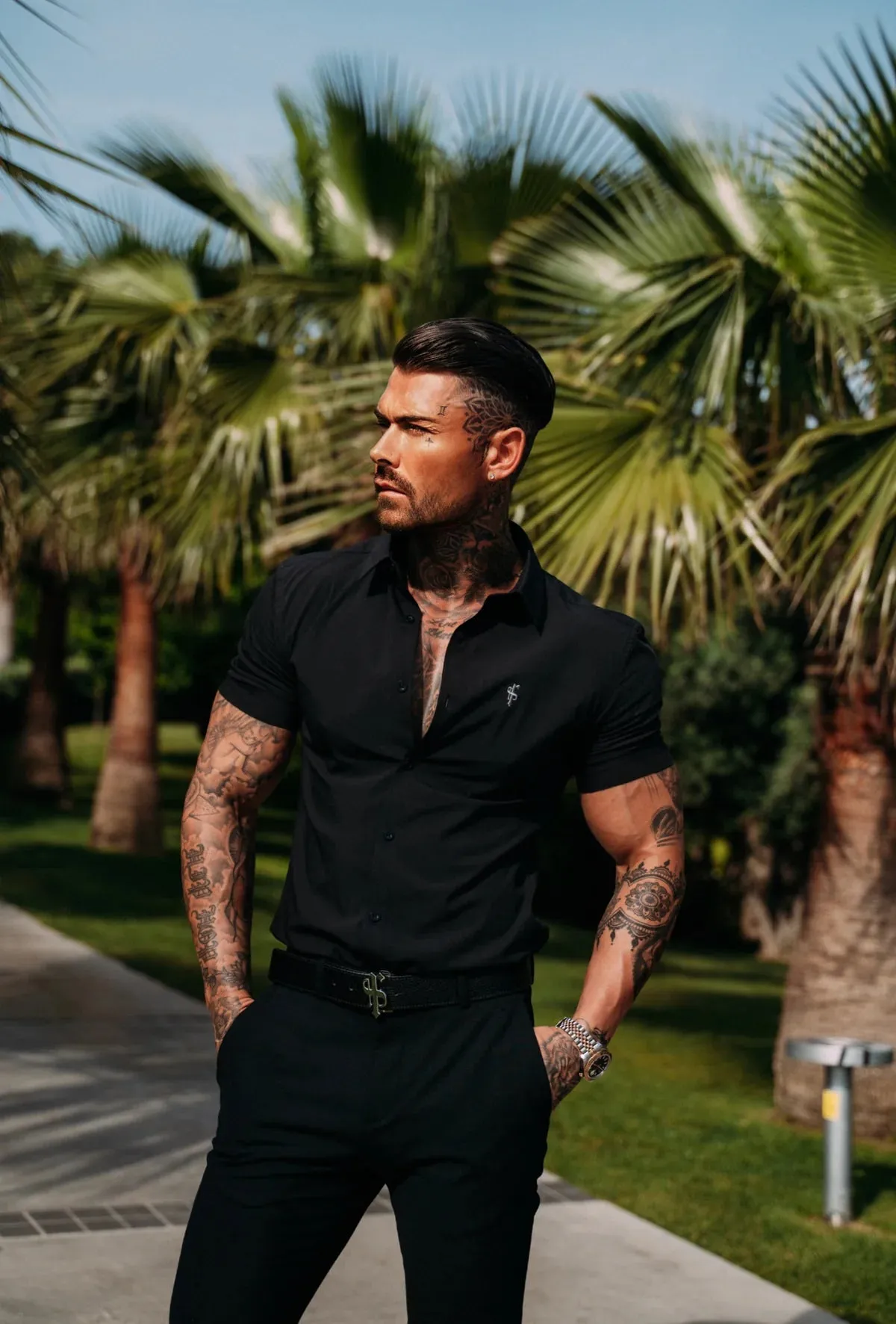 Father Sons Super Slim Stretch Black SS - FS1093 sold by Father Sons