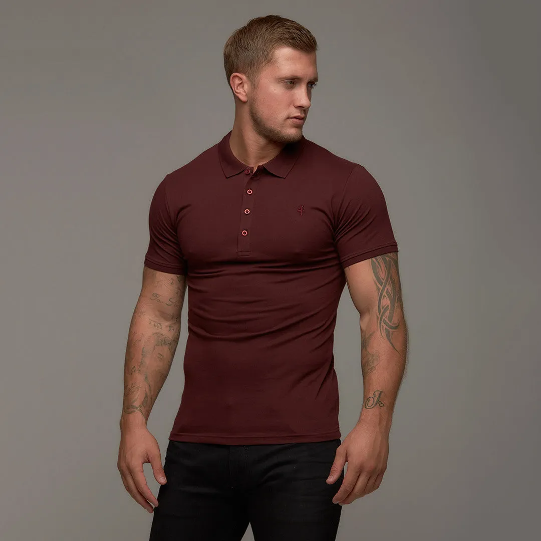 Classic Burgundy Polo Shirt - FSH042 sold by Father Sons product image thumbnail 4