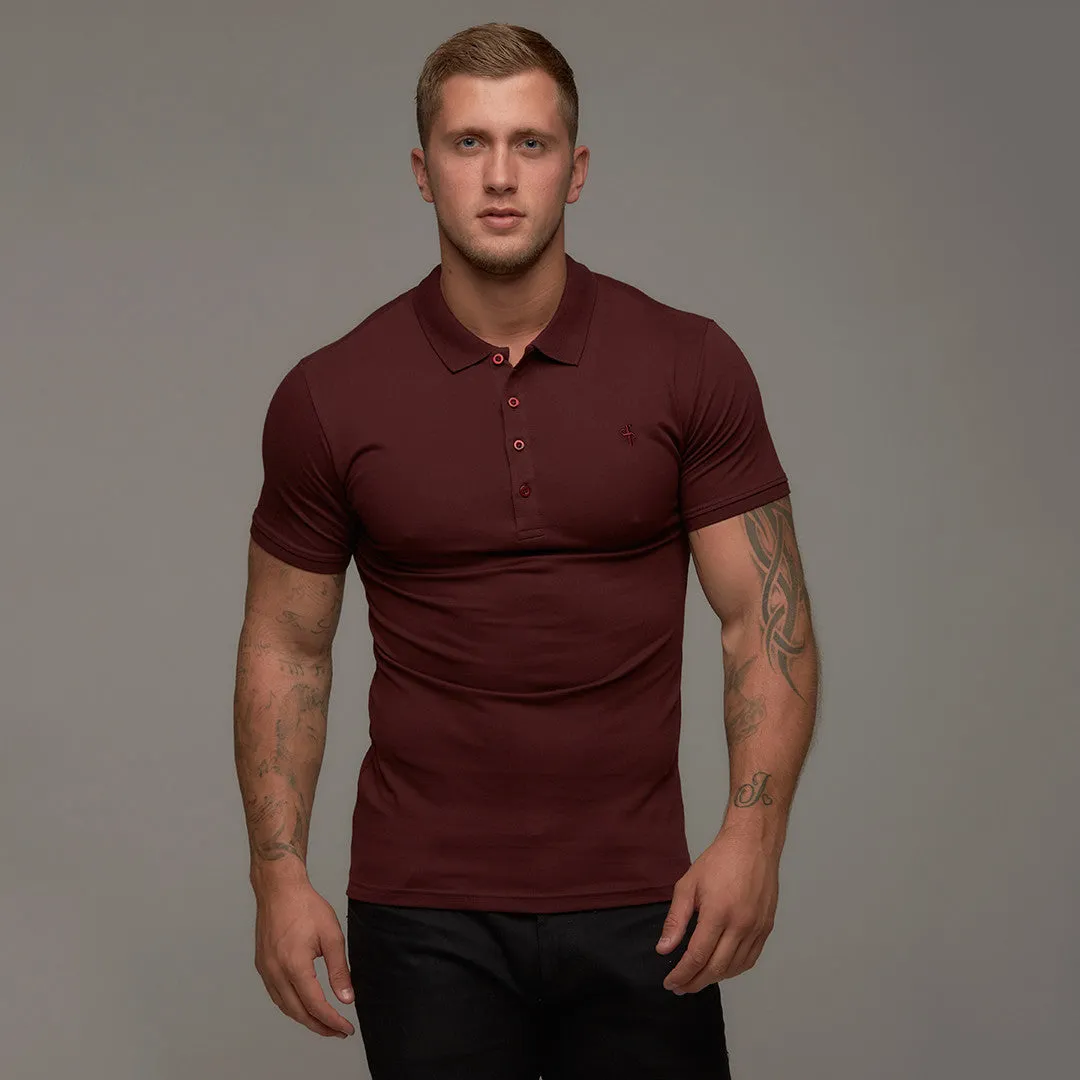 Classic Burgundy Polo Shirt - FSH042 sold by Father Sons product image thumbnail 5