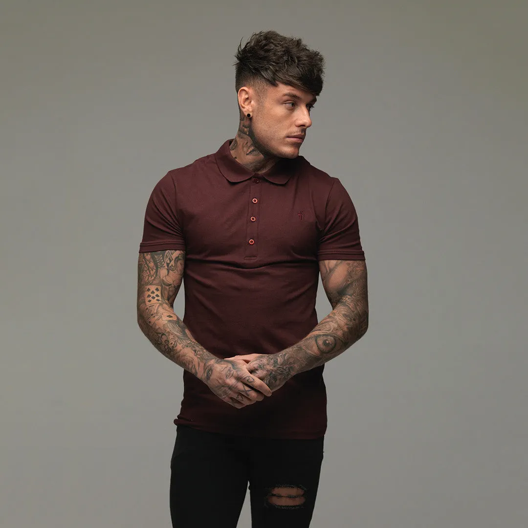Classic Burgundy Polo Shirt - FSH042 sold by Father Sons product image thumbnail 2