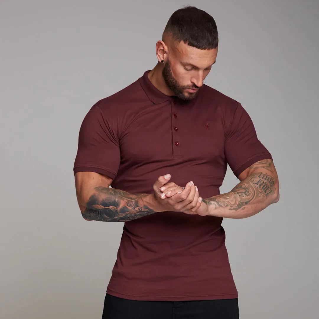 Classic Burgundy Polo Shirt - FSH042 sold by Father Sons product image thumbnail 3