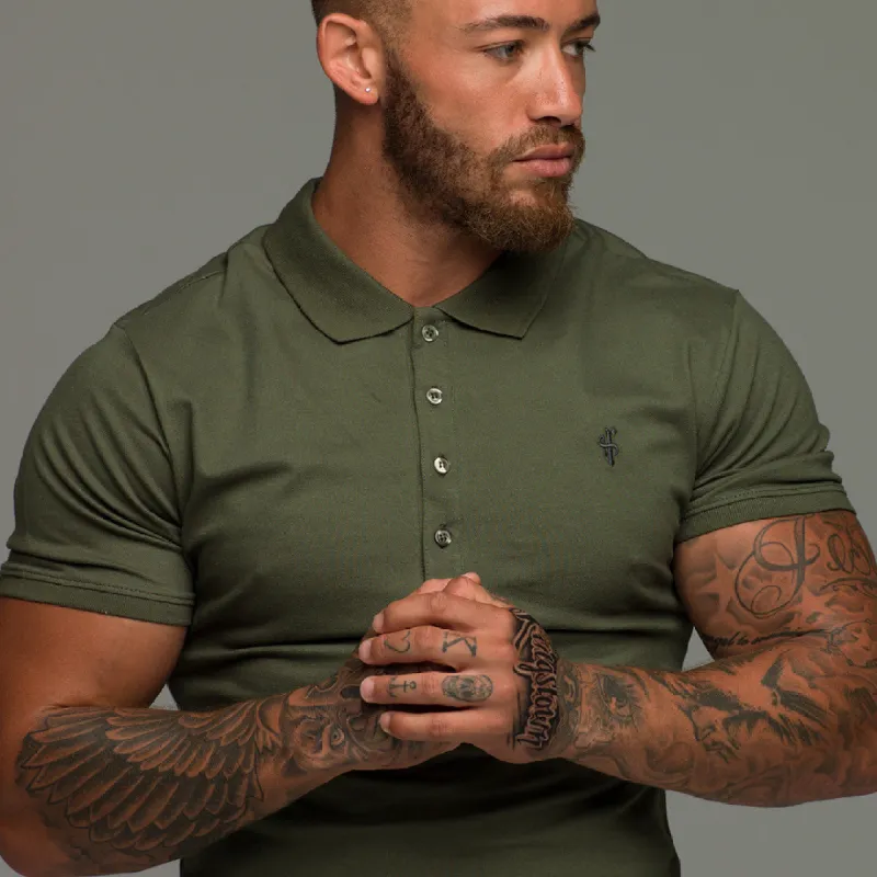 Classic Khaki Polo Shirt - FSH043 sold by Father Sons