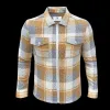 FS Boucle Zipped Check Jacket Tan - FSN157 sold by Father Sons