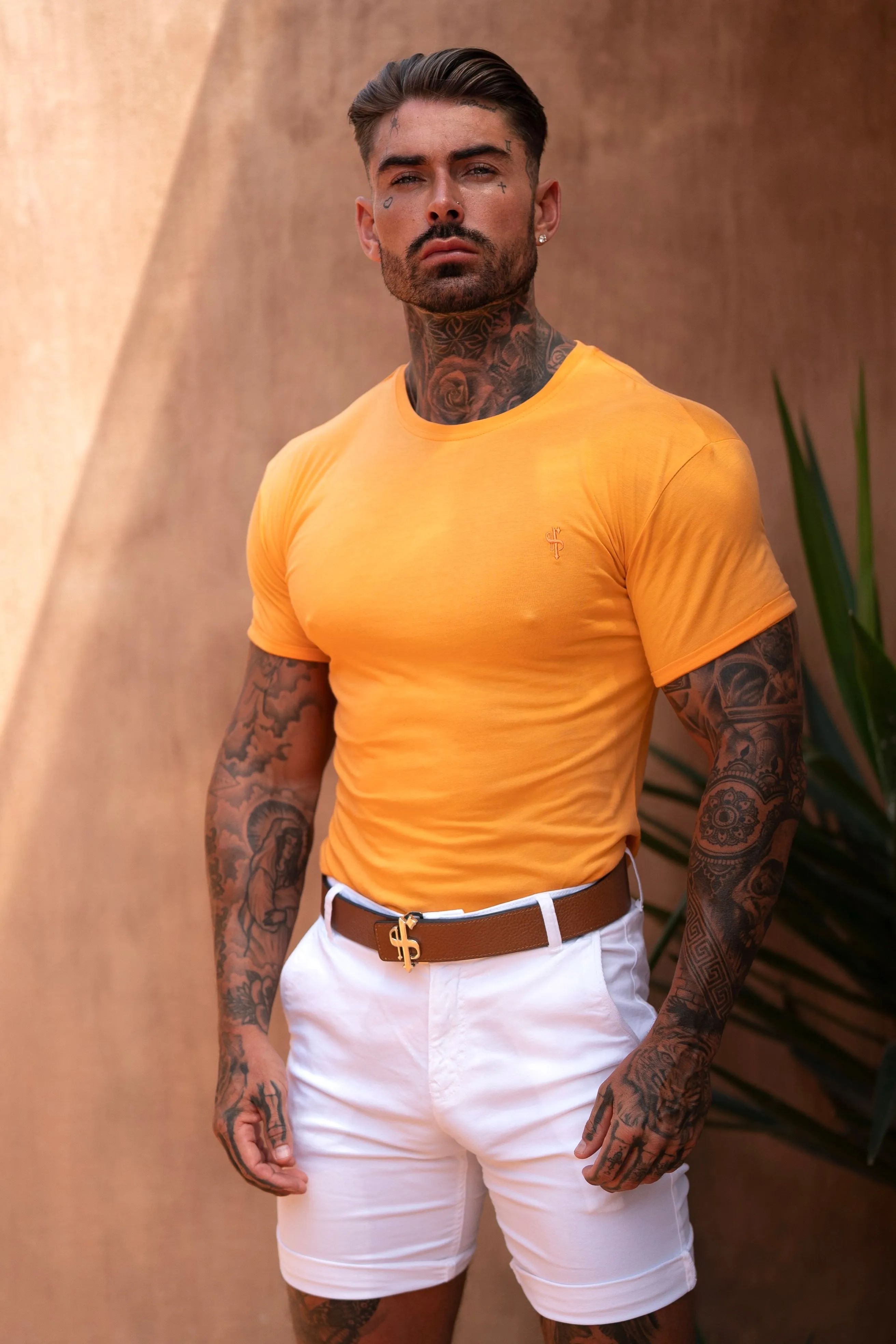 Father Sons Orange Bamboo Crew - FSH1159 sold by Father Sons