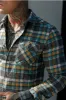 FS Aqua / Yellow Check Shacket With Double Pockets - FS1073 sold by Father Sons