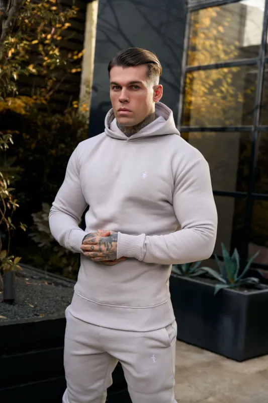 FS Plain Light Grey Hoodie With FS Branding - FSH1190 (PRE ORDER 11TH DECEMBER)  sold by Father Sons
