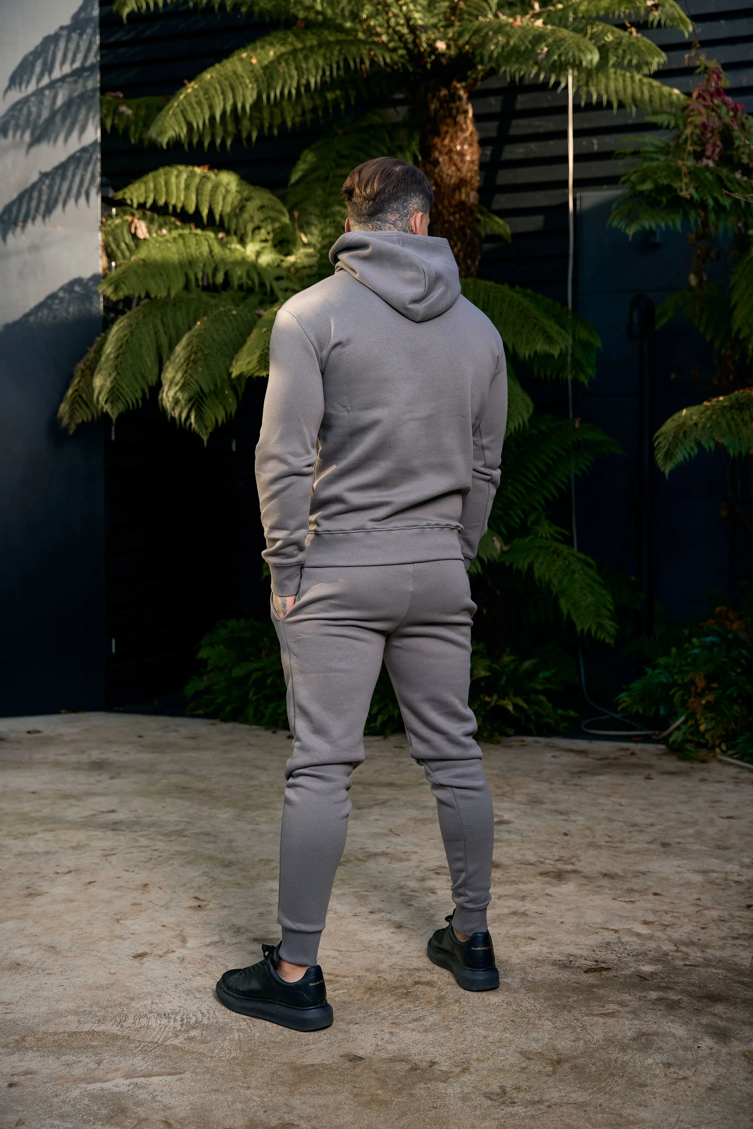 Plain Charcoal Hoodie With FS Branding - FSH1193 sold by Father Sons product image thumbnail 3