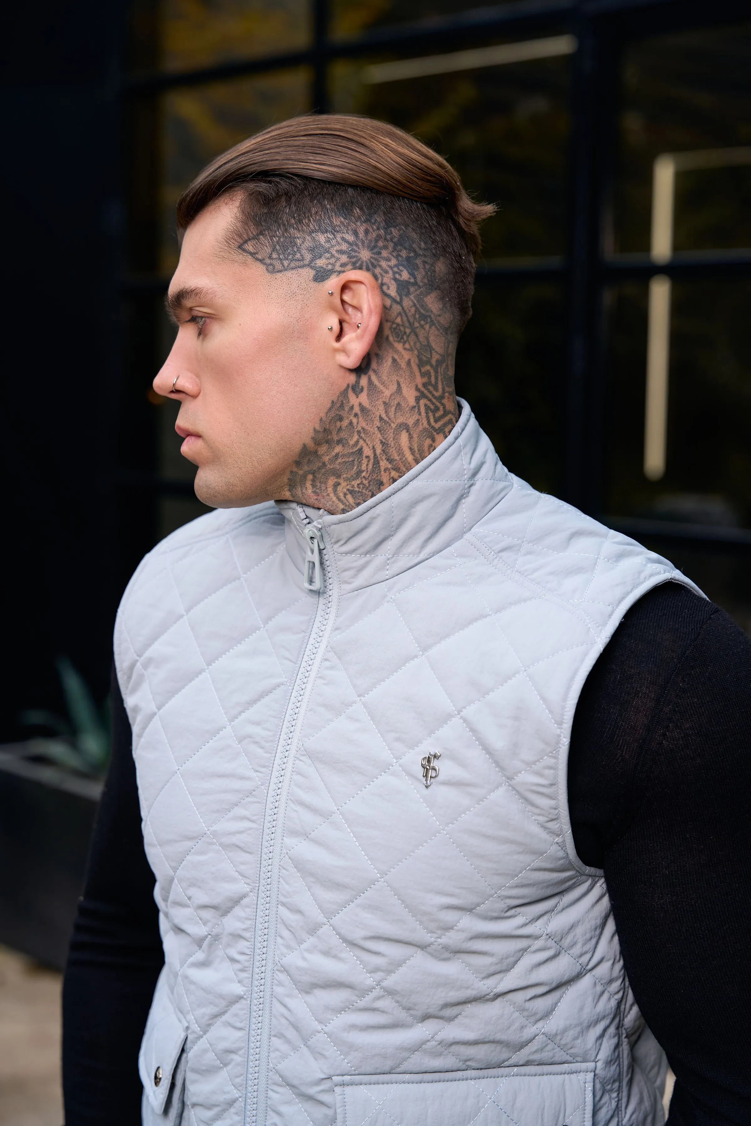 FS Grey Padded Gilet With Front Pockets - FSN211 sold by Father Sons product image thumbnail 2