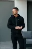 FS Black / Silver Full Zip Hoodie with Pockets - FSH1247 sold by Father Sons