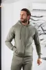 FS Olive / Gold Full Zip Hoodie with Pockets - FSH1252 sold by Father Sons