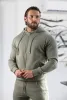 FS Olive / Gold Full Zip Hoodie with Pockets - FSH1252 sold by Father Sons