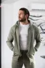 FS Olive / Gold Full Zip Hoodie with Pockets - FSH1252 sold by Father Sons